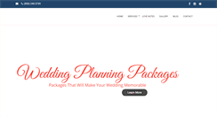 Desktop Screenshot of mywhitesandwedding.com